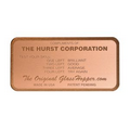 Etched Copper Corporate Identity Name Plate - Up to 3 Square Inches